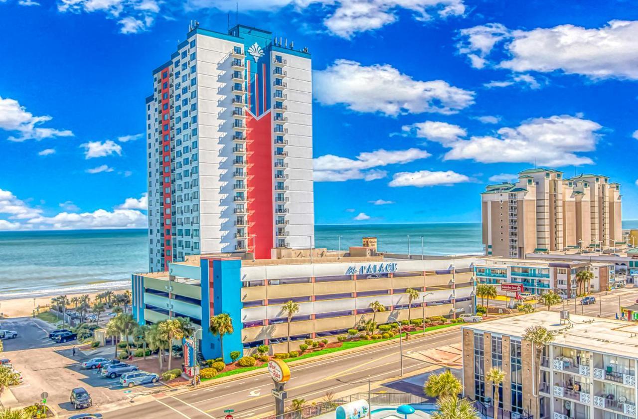 Angled Oceanfront Studio With Incredible Views! Palace Resort 1003 - Sleeps 4 Guests 미를 비치 외부 사진