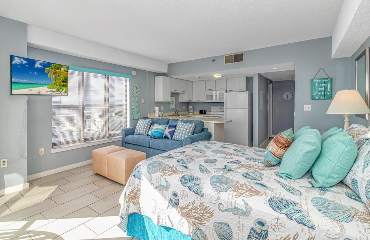 Angled Oceanfront Studio With Incredible Views! Palace Resort 1003 - Sleeps 4 Guests 미를 비치 외부 사진