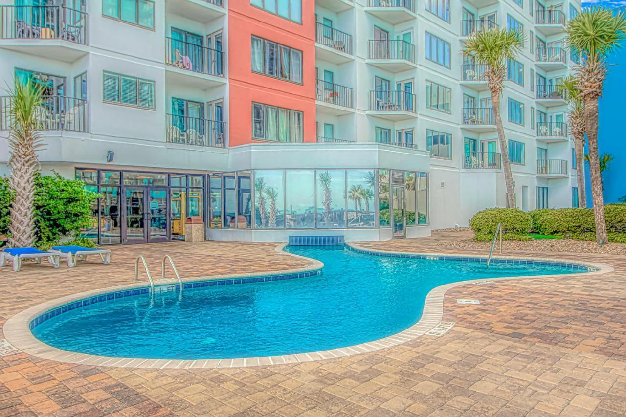 Angled Oceanfront Studio With Incredible Views! Palace Resort 1003 - Sleeps 4 Guests 미를 비치 외부 사진