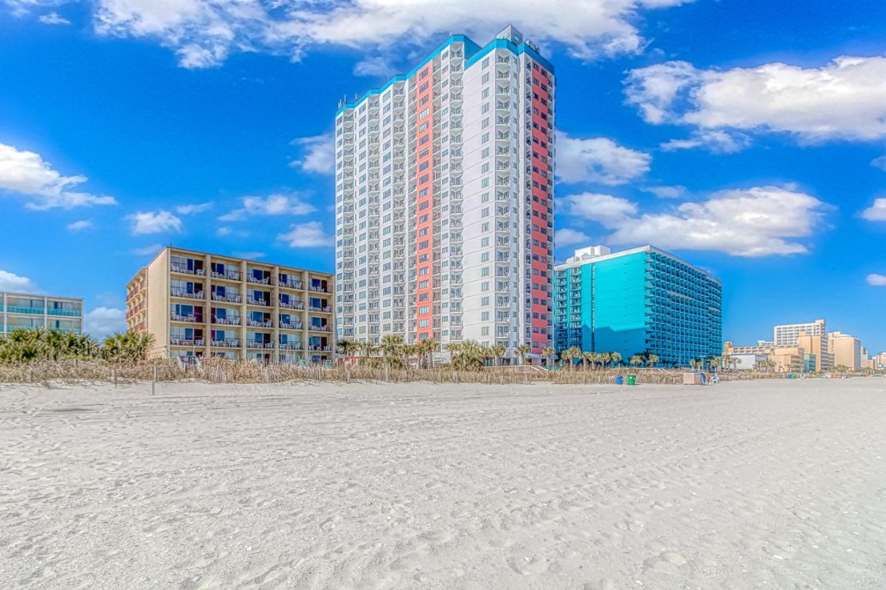 Angled Oceanfront Studio With Incredible Views! Palace Resort 1003 - Sleeps 4 Guests 미를 비치 외부 사진